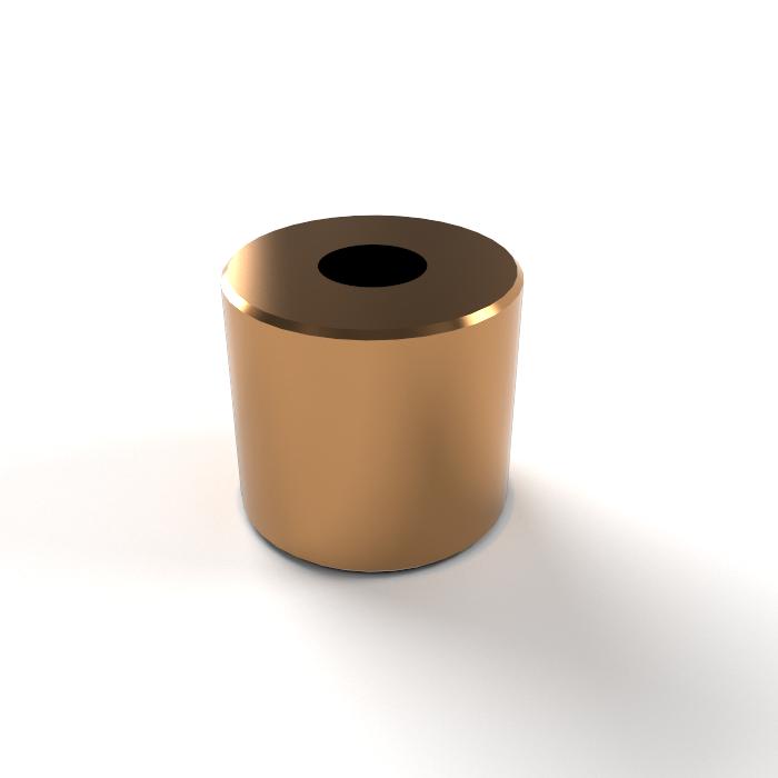Trapézoïdale plomb vis écrou 10x2 R Bronze à canon - cylindrique