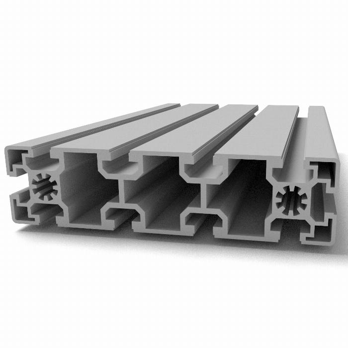 Profile 45x180L flat B-Type with 10 slots with a width of 10 mm .Slot depth:13 mm. Core suitable for M12 threads. 