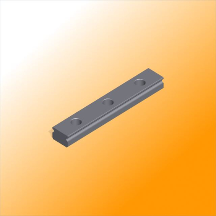 Inox linear guide rail Miniature MR12M-N, L = 300mm